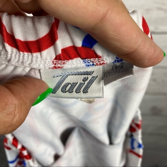 VINTAGE TAIL white tennis mini skirt Sz M - Picture 5 of 6